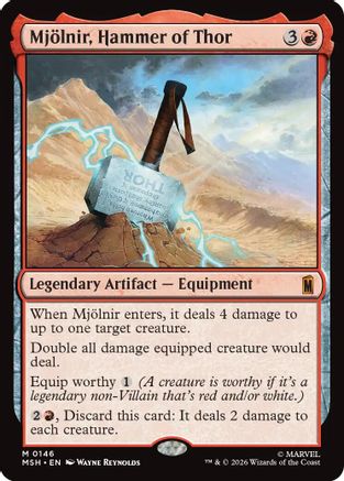 Mjolnir, Hammer of Thor (MSH-146)  - Marvel Super Heroes