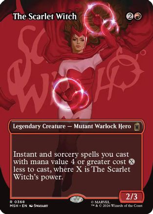 The Scarlet Witch (Borderless) (MSH-368)  - Marvel Super Heroes