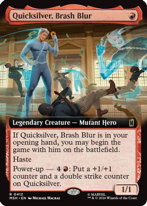 Quicksilver, Brash Blur (Extended Art) (MSH-412)  - Marvel Super Heroes