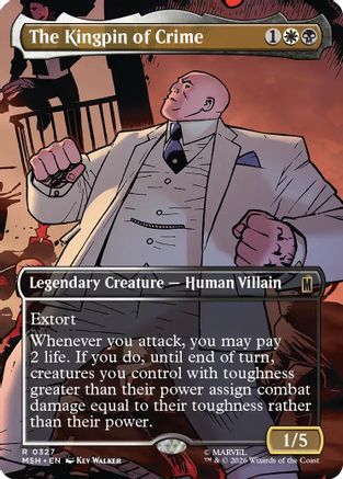 The Kingpin of Crime (Borderless) (0327) (MSH-327)  Foil - Marvel Super Heroes