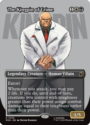 The Kingpin of Crime (Borderless) (0374) (MSH-374)  Foil - Marvel Super Heroes