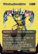Wolverine, Fierce Fighter (Borderless) (MSH-378)  Foil - Marvel Super Heroes