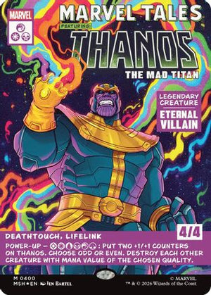 Thanos, The Mad Titan (Borderless) (0400) (MSH-400)  Foil - Marvel Super Heroes