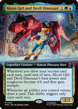 Moon Girl and Devil Dinosaur (Extended Art) (MSH-421)  Foil - Marvel Super Heroes