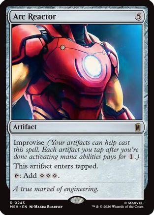 Arc Reactor (MSH-243)  Foil - Marvel Super Heroes