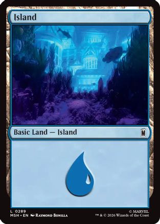 Island (0289) (MSH-289)  Foil - Marvel Super Heroes