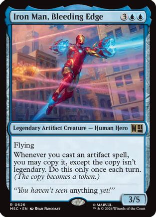 Iron Man, Bleeding Edge (MSC-626)  Foil - Commander: Marvel Super Heroes
