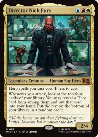 Director Nick Fury (MSC-081)  - Commander: Marvel Super Heroes
