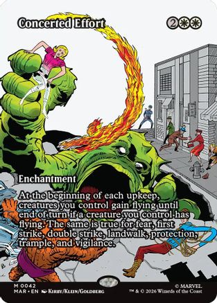 Concerted Effort (Borderless) (MAR-042)  Foil - Marvel Universe Eternal-Legal