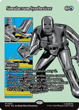 Simulacrum Synthesizer (Borderless) (MAR-061)  - Marvel Universe Eternal-Legal