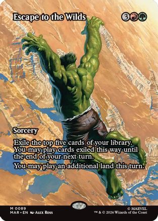 Escape to the Wilds (Borderless) (MAR-089)  Foil - Marvel Universe Eternal-Legal