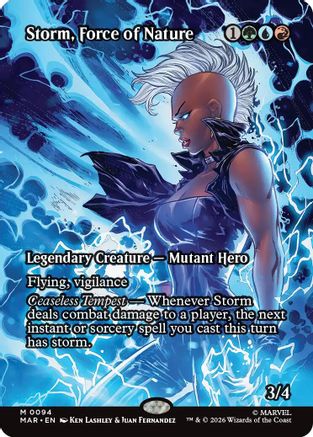 Storm, Force of Nature (Borderless) (MAR-094)  - Marvel Universe Eternal-Legal