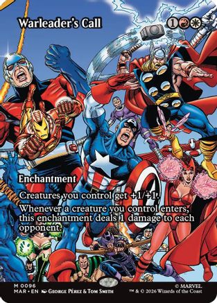 Warleader's Call (Borderless) (MAR-096)  - Marvel Universe Eternal-Legal