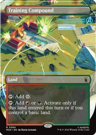 Training Compound (Borderless) (MSH-384)  Foil - Marvel Super Heroes