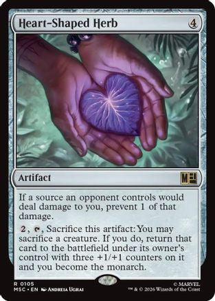 Heart-Shaped Herb (Surge Foil) (MSC-105)  Foil - Commander: Marvel Super Heroes