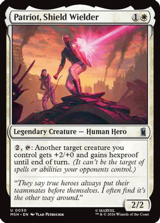 Patriot, Shield Wielder (MSH-030)  Foil - Marvel Super Heroes