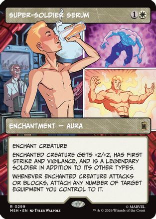 Super-Soldier Serum (Borderless) (MSH-299)  Foil - Marvel Super Heroes
