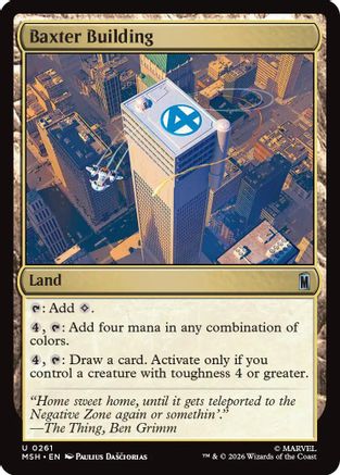 Baxter Building (MSH-261)  - Marvel Super Heroes