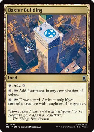 Baxter Building (Surge Foil) (MSH-453)  Foil - Marvel Super Heroes