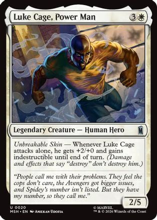 Luke Cage, Power Man (MSH-020)  Foil - Marvel Super Heroes