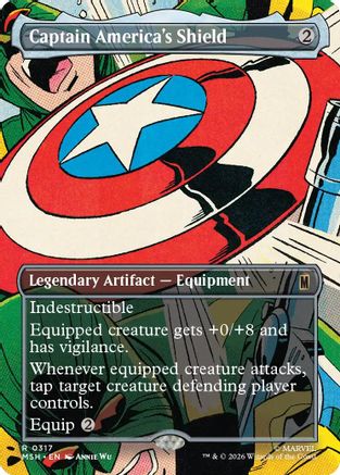 Captain America's Shield (Borderless) (0317) (MSH-317)  Foil - Marvel Super Heroes
