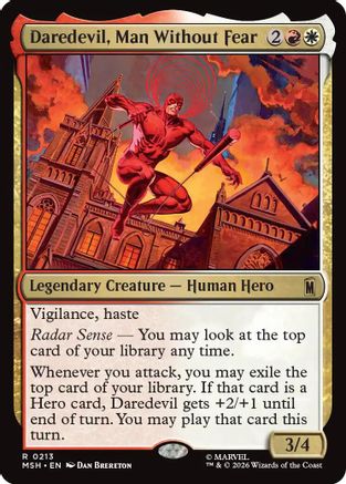 Daredevil, Man Without Fear (MSH-213)  Foil - Marvel Super Heroes