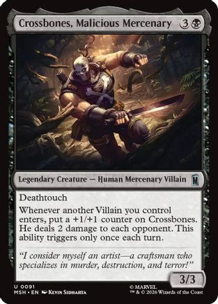 Crossbones, Malicious Mercenary (MSH-091)  - Marvel Super Heroes
