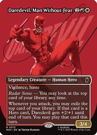 Daredevil, Man Without Fear (Borderless) (0372) (MSH-372)  - Marvel Super Heroes