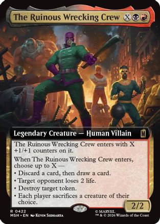 The Ruinous Wrecking Crew (Extended Art) (MSH-422)  - Marvel Super Heroes