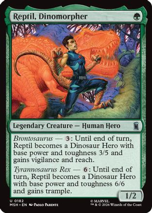 Reptil, Dinomorpher (MSH-182)  - Marvel Super Heroes