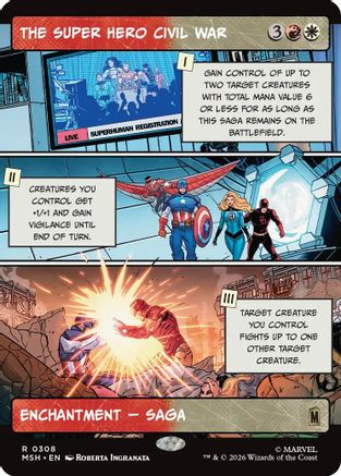 The Super Hero Civil War (Borderless) (MSH-308)  - Marvel Super Heroes