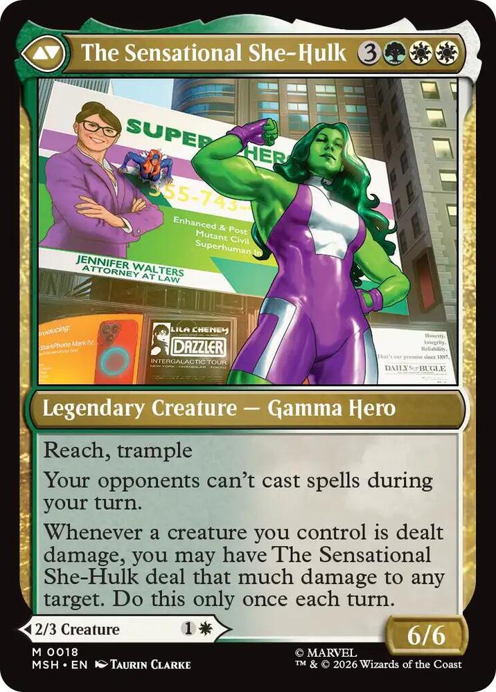 Jennifer Walters (MSH-018)  Foil - Marvel Super Heroes