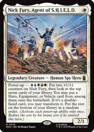 Nick Fury, Agent of S.H.I.E.L.D. (MSH-025)  - Marvel Super Heroes