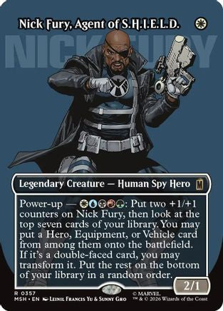 Nick Fury, Agent of S.H.I.E.L.D. (Borderless) (0357) (MSH-357)  - Marvel Super Heroes