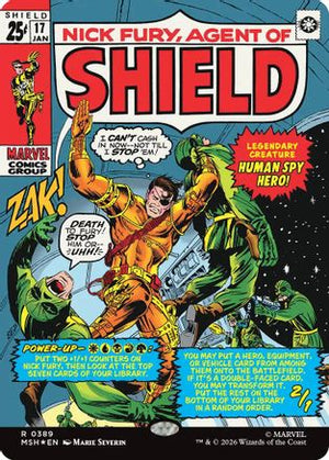 Nick Fury, Agent of SHIELD (Borderless) (0389) (MSH-389)  Foil - Marvel Super Heroes