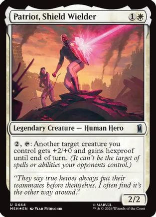 Patriot, Shield Wielder (Surge Foil) (MSH-444)  Foil - Marvel Super Heroes