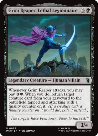 Grim Reaper, Lethal Legionnaire (MSH-098)  - Marvel Super Heroes