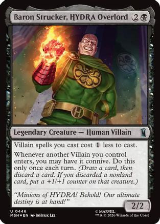 Baron Strucker, HYDRA Overlord (Surge Foil) (MSH-446)  Foil - Marvel Super Heroes