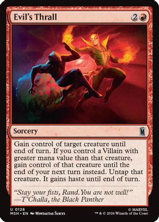 Evil's Thrall (MSH-128)  Foil - Marvel Super Heroes