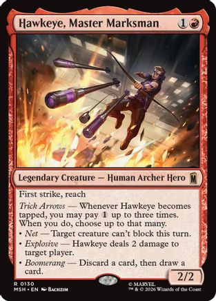 Hawkeye, Master Marksman (MSH-130)  Foil - Marvel Super Heroes