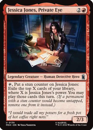 Jessica Jones, Private Eye (MSH-139)  Foil - Marvel Super Heroes