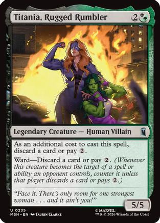Titania, Rugged Rumbler (MSH-235)  Foil - Marvel Super Heroes