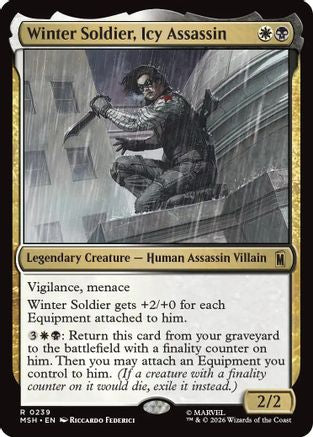 Winter Soldier, Icy Assassin (MSH-239)  Foil - Marvel Super Heroes