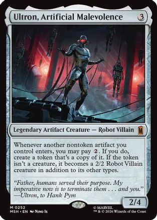 Ultron, Artificial Malevolence (MSH-252)  - Marvel Super Heroes