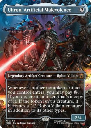 Ultron, Artificial Malevolence (Borderless) (0344) (MSH-344)  - Marvel Super Heroes