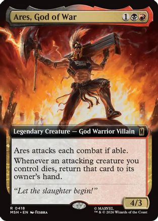 Ares, God of War (Extended Art) (MSH-418)  - Marvel Super Heroes