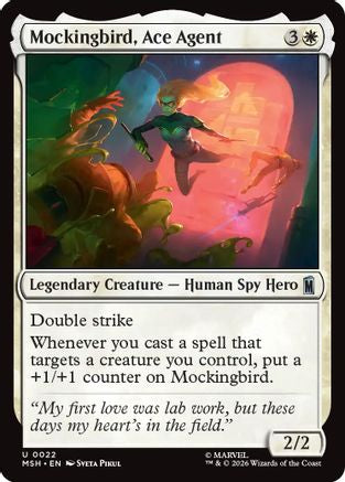 Mockingbird, Ace Agent (MSH-022)  Foil - Marvel Super Heroes