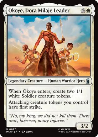Okoye, Dora Milaje Leader (MSH-027)  Foil - Marvel Super Heroes