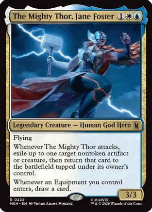 The Mighty Thor, Jane Foster (MSH-222)  Foil - Marvel Super Heroes