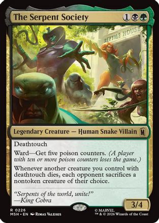 The Serpent Society (MSH-226)  - Marvel Super Heroes